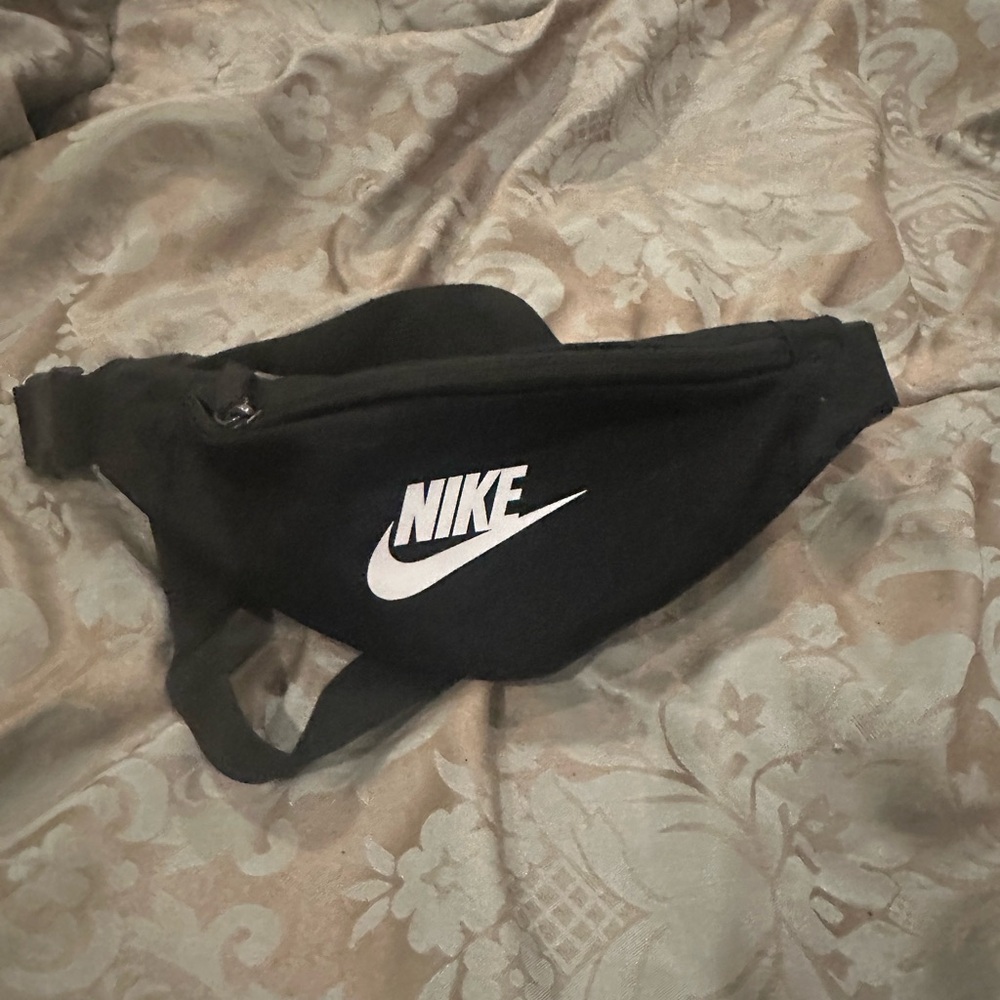 Nike Black Fanny Pack with White Logo